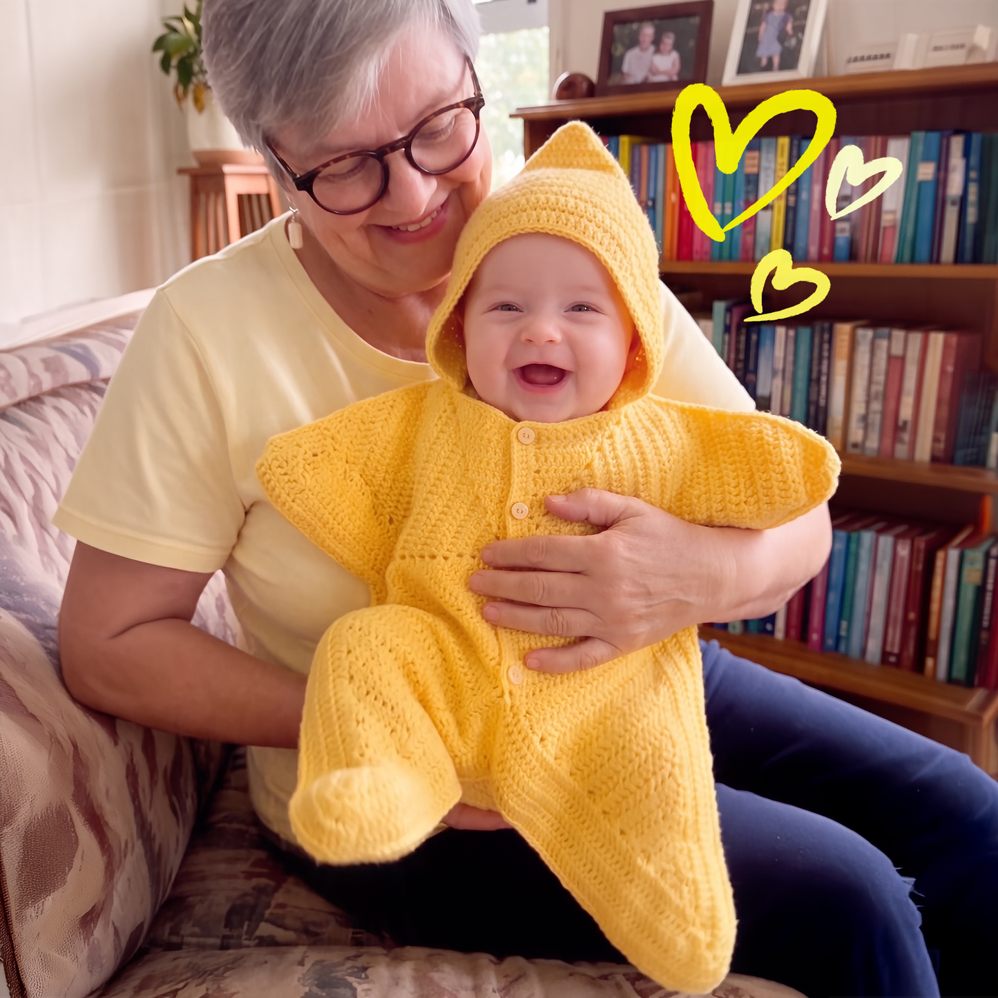 Crochet Baby Star Suit Pattern