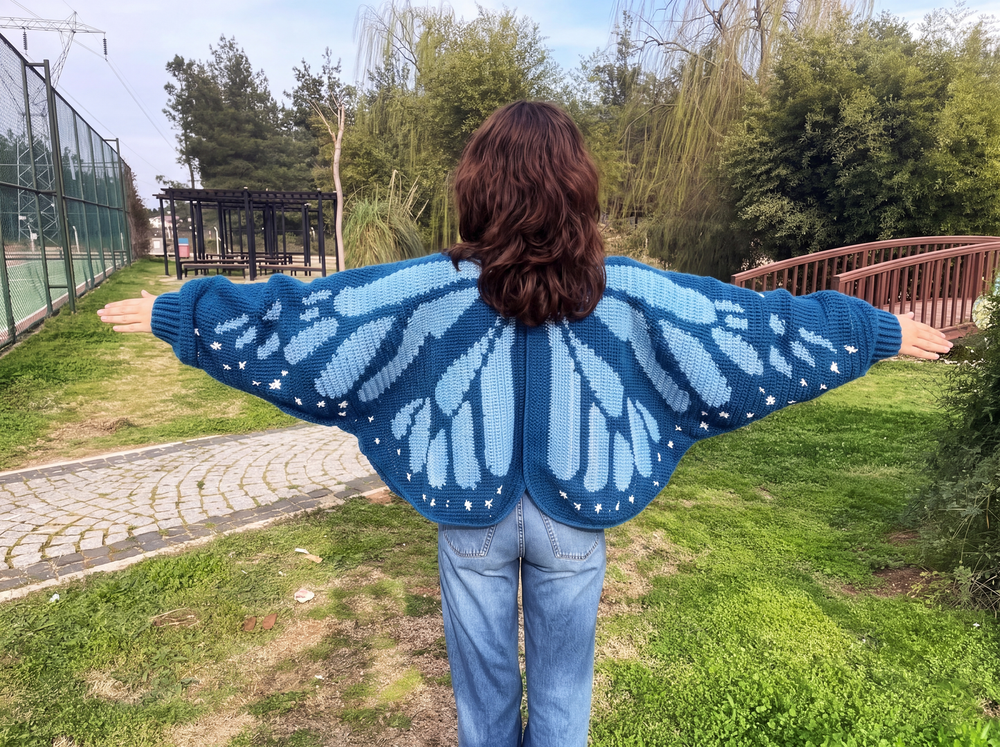 Monarch Butterfly Cardigan Crochet Pattern