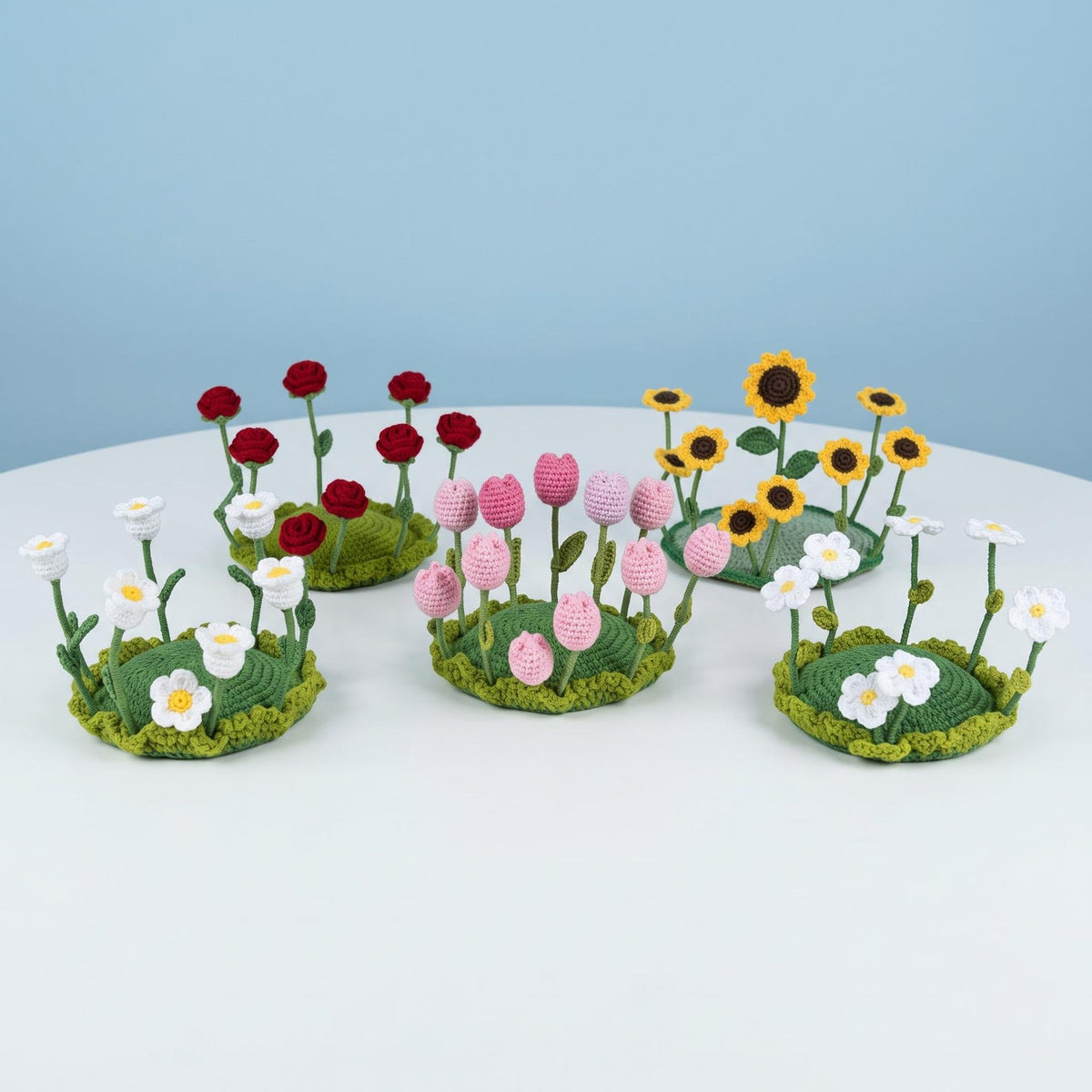 5-in-1 Pop-Up Flower Crochet Coaster Pattern (PDF)