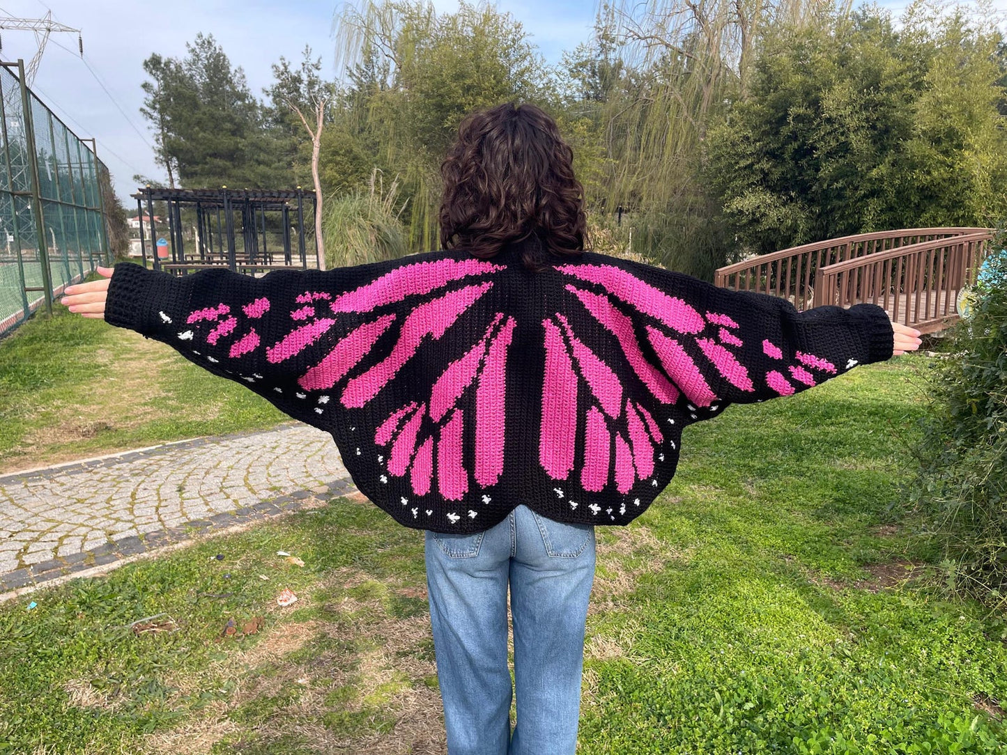 Monarch Butterfly Cardigan Crochet Pattern